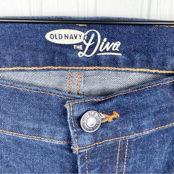 Old Navy Diva Skinny Jeans in Dawn Dark Wash Denim Women's Size 10 - Picture 4 of 7